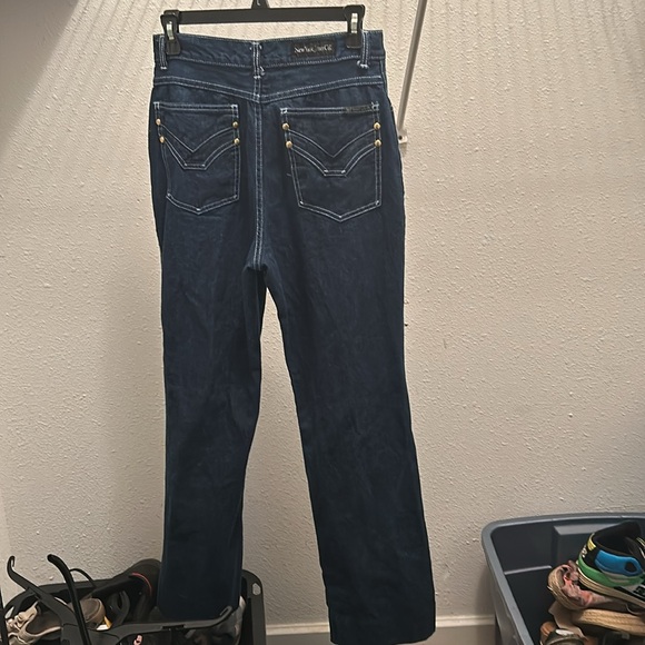 New York jean co. Juniors jeans size 13/14. Dark blue denim - Picture 4 of 4